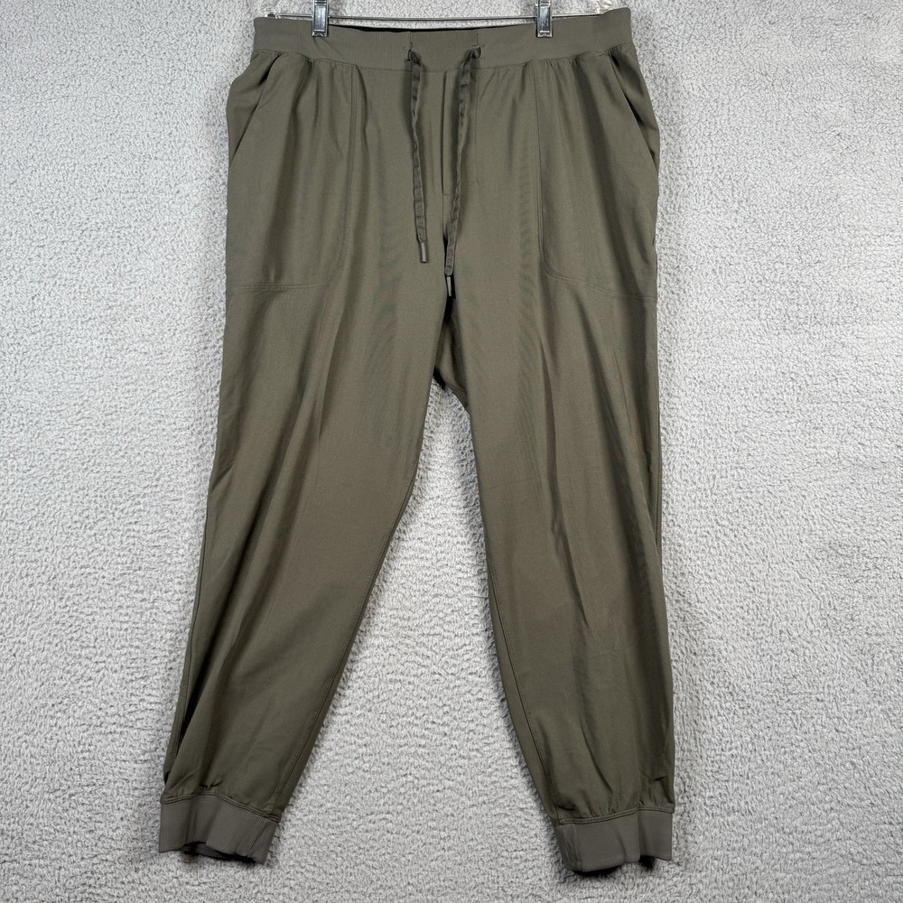 Lululemon Pants Mens Size XL Green Jogger Athleisure Workout Training Stretch